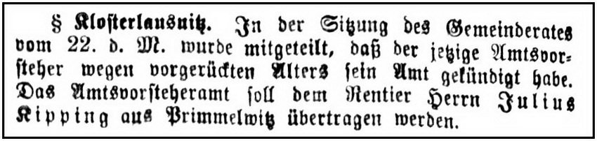 1898-11-22 Kl Gemeindevorstand